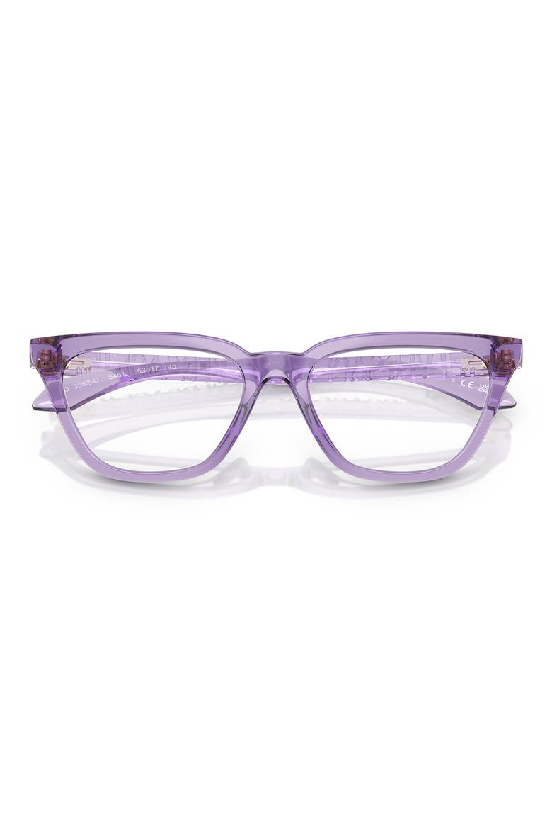 53mm Cat Eye Optical Glasses, Alternate, color, LILAC