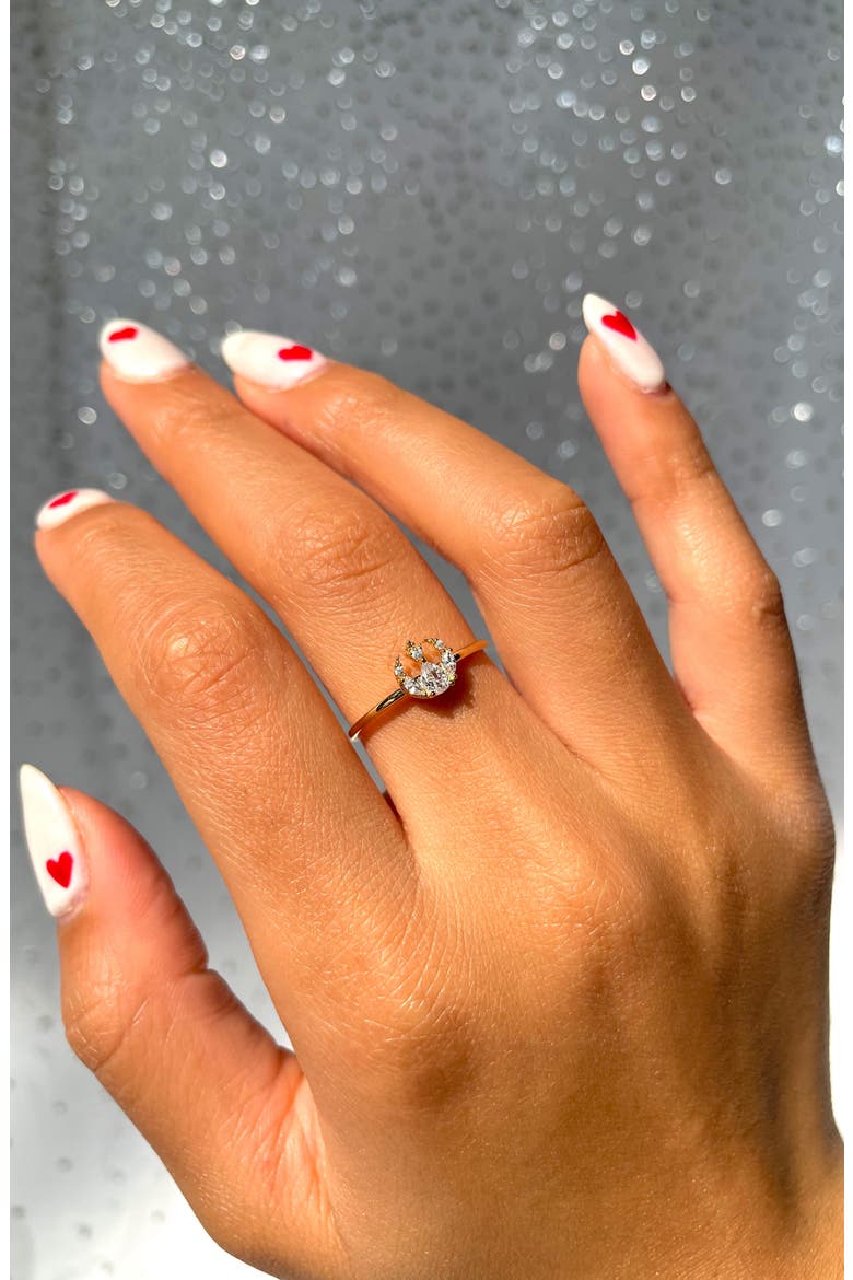 Star Wars™ Rebel Alliance Insignia Cubic Zirconia Ring, Alternate, color, GOLD