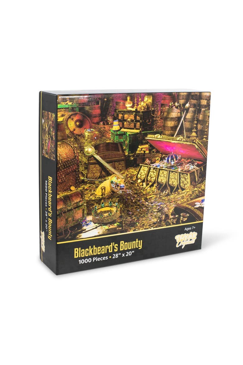 Blackbeard's Bounty Pirate Treasure Puzzle | 1000 Piece Jigsaw Puzzle, Main, color, Multi-Color