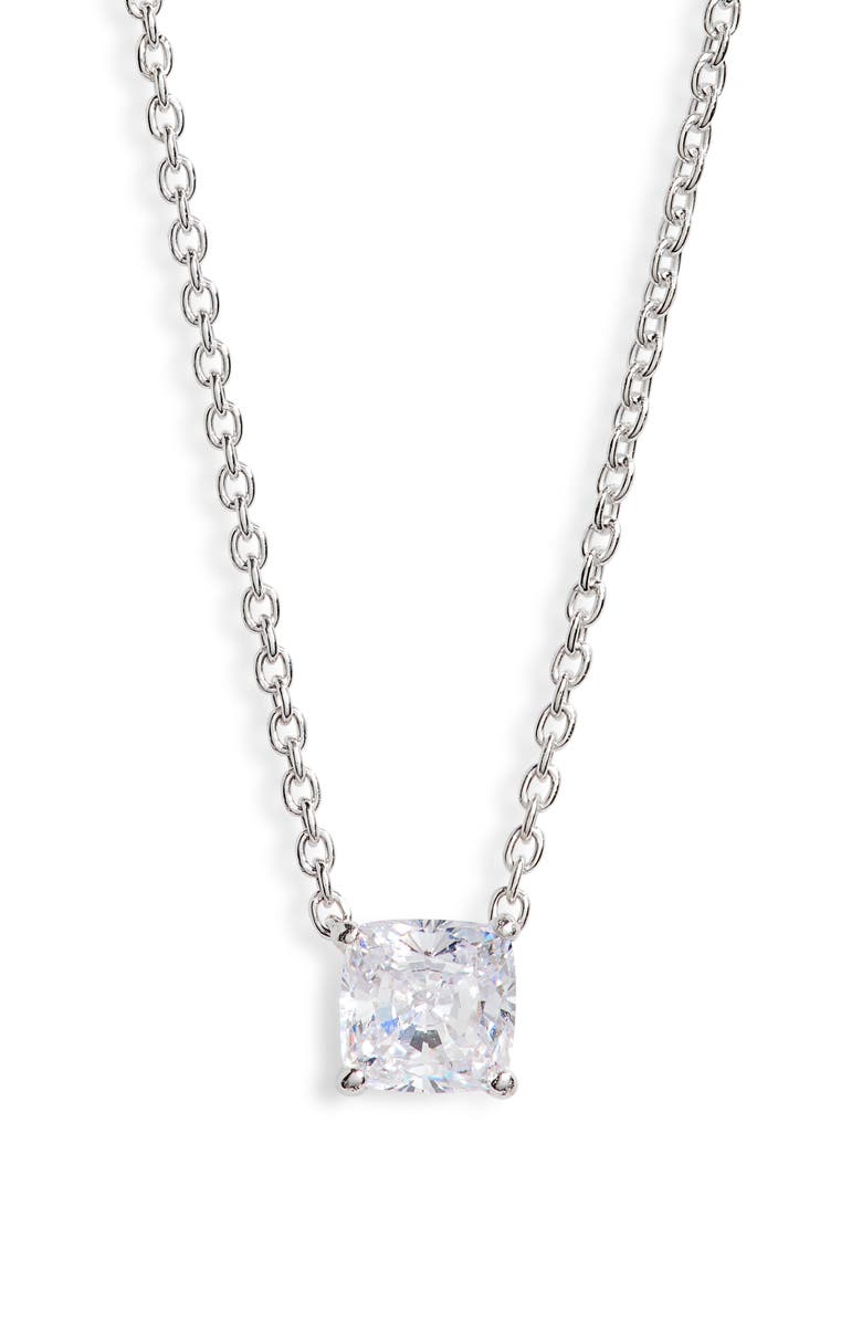 Nadri Modern Love Cubic Zirconia Pendant Necklace, Alternate, color, 