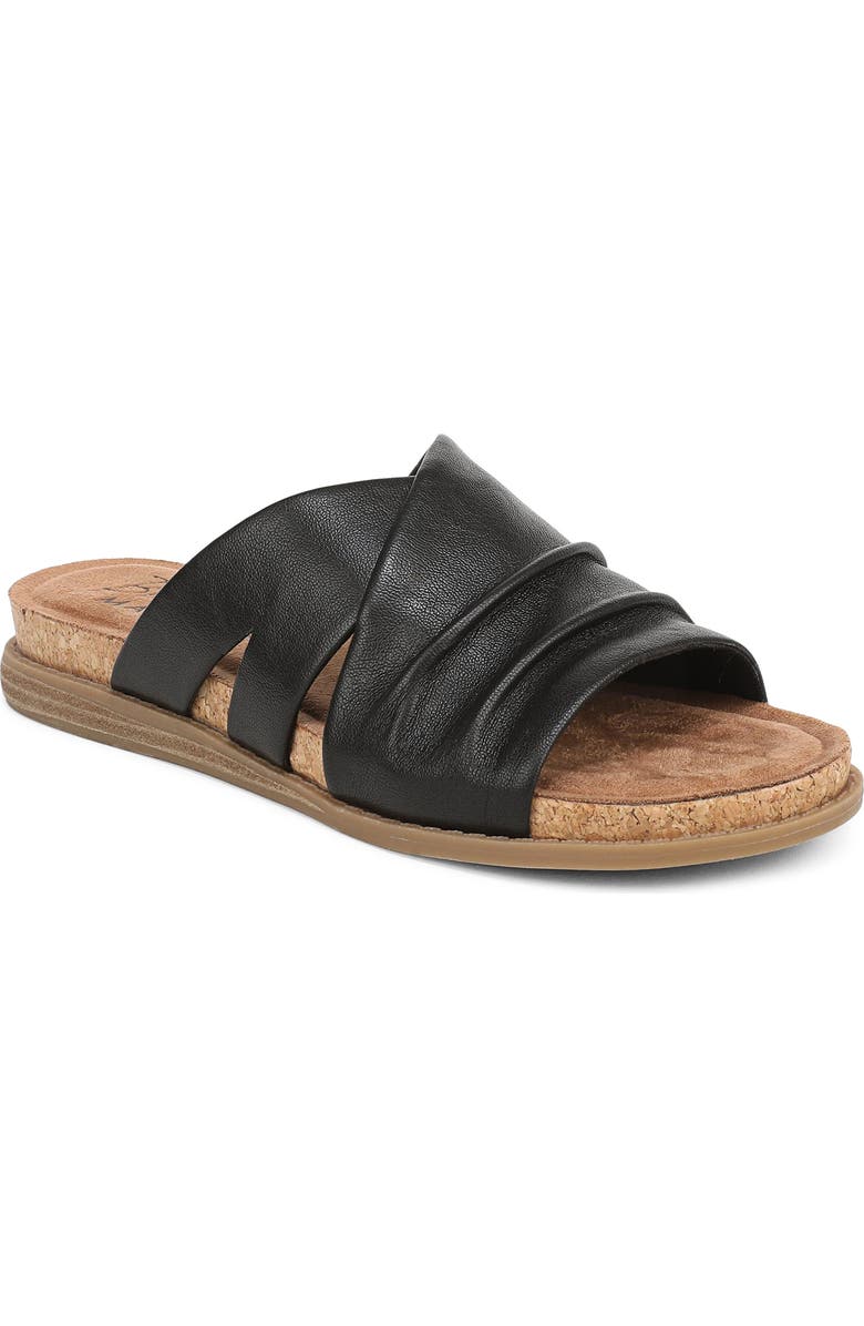 Blowfish Malibu Noelle Slide Sandal, Main, color, Black Faux Leather