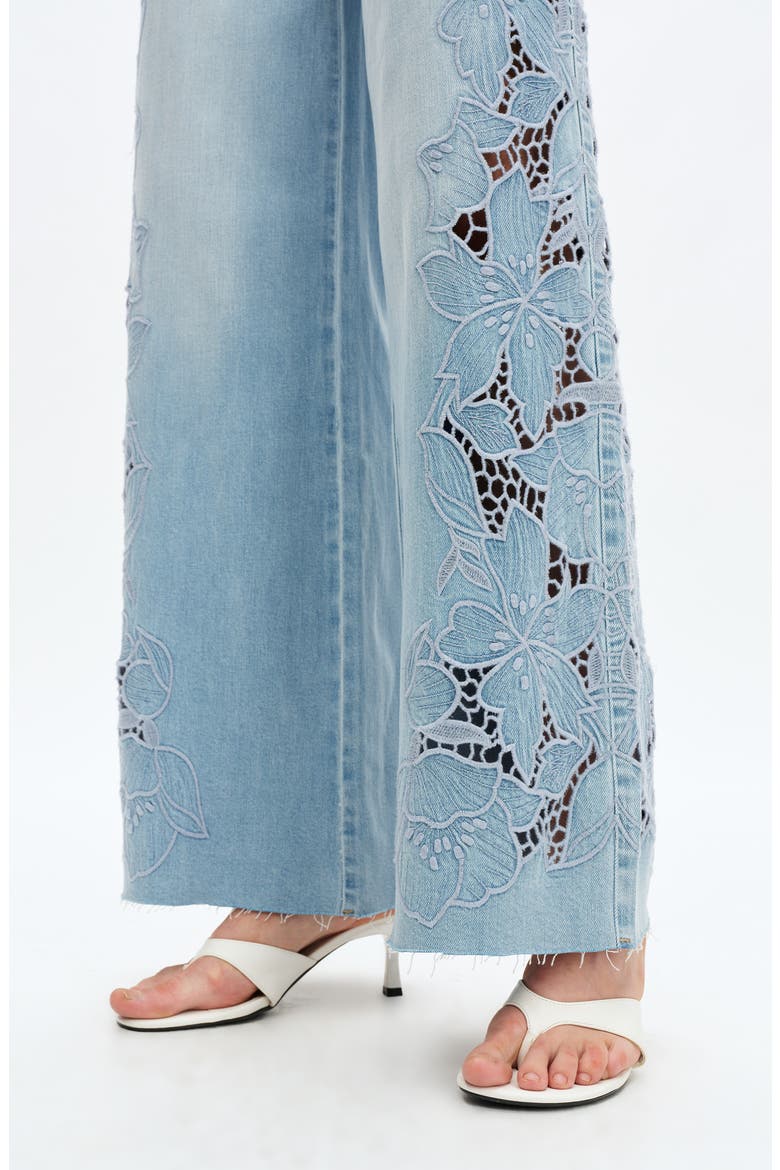 High Waist Wide Leg jeans, Alternate, color, LIGHT BLUE