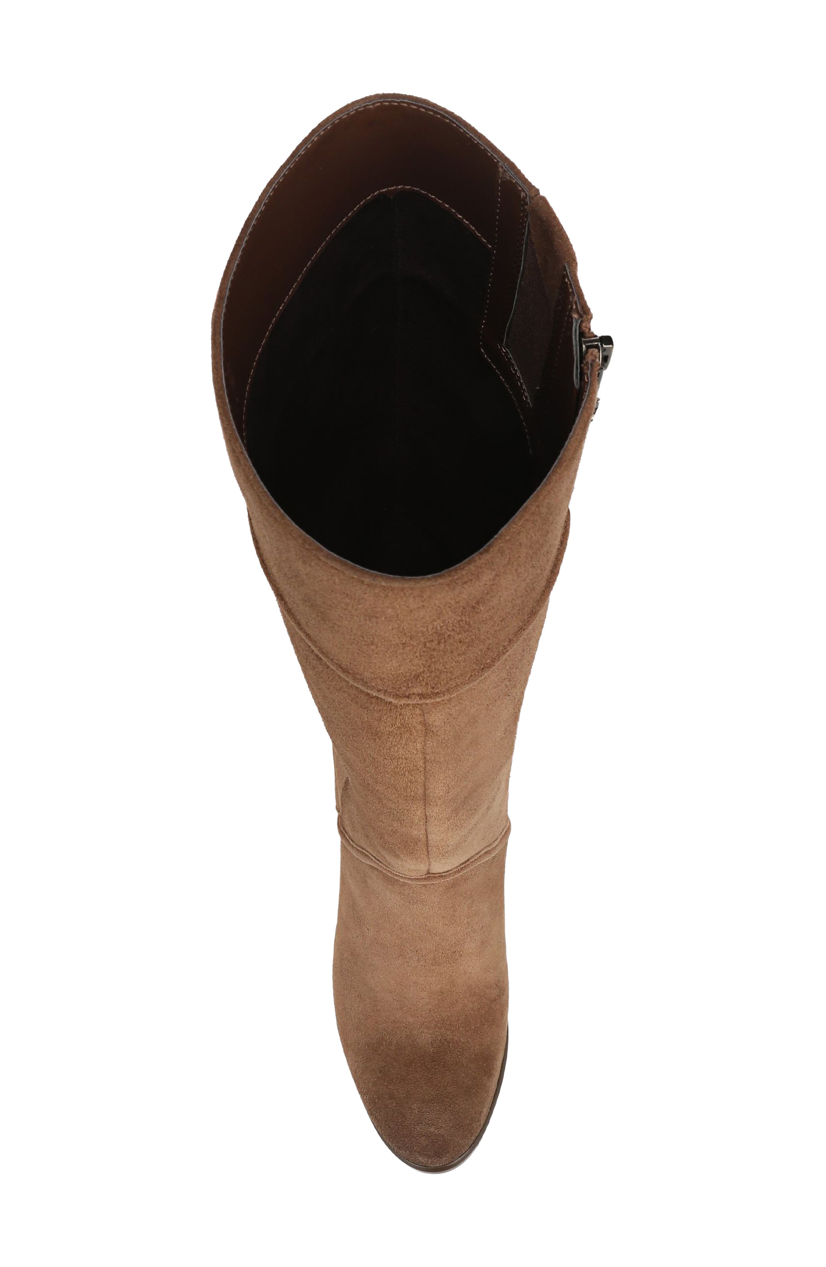 Lexa Leather Knee High Boot, Alternate, color, SMOKED MAPLE
