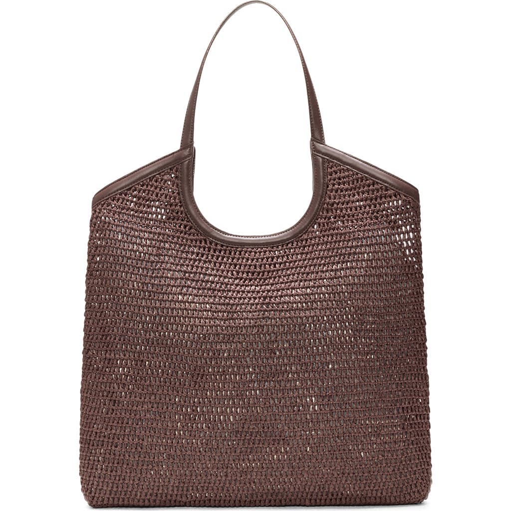 MZ Wallace Large Georgica Crochet Tote in Brown Crochet at Nordstrom
