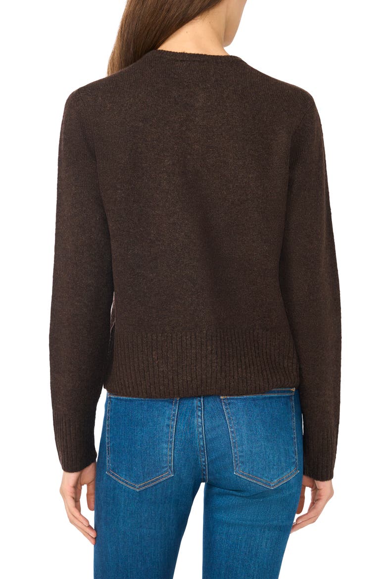 Button Up Cardigan, Alternate, color, CAFE BROWN