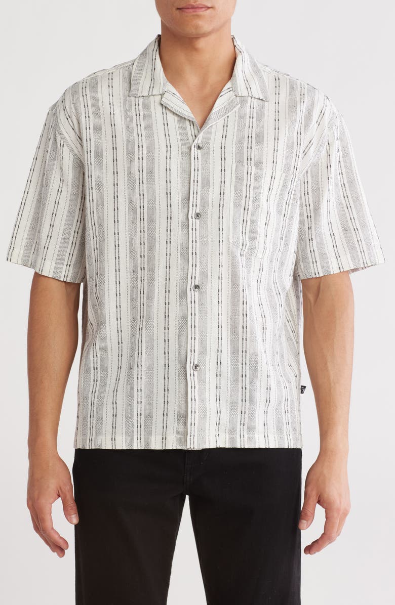 Civil Society Buka Boxy Crop Camp Shirt, Main, color, 