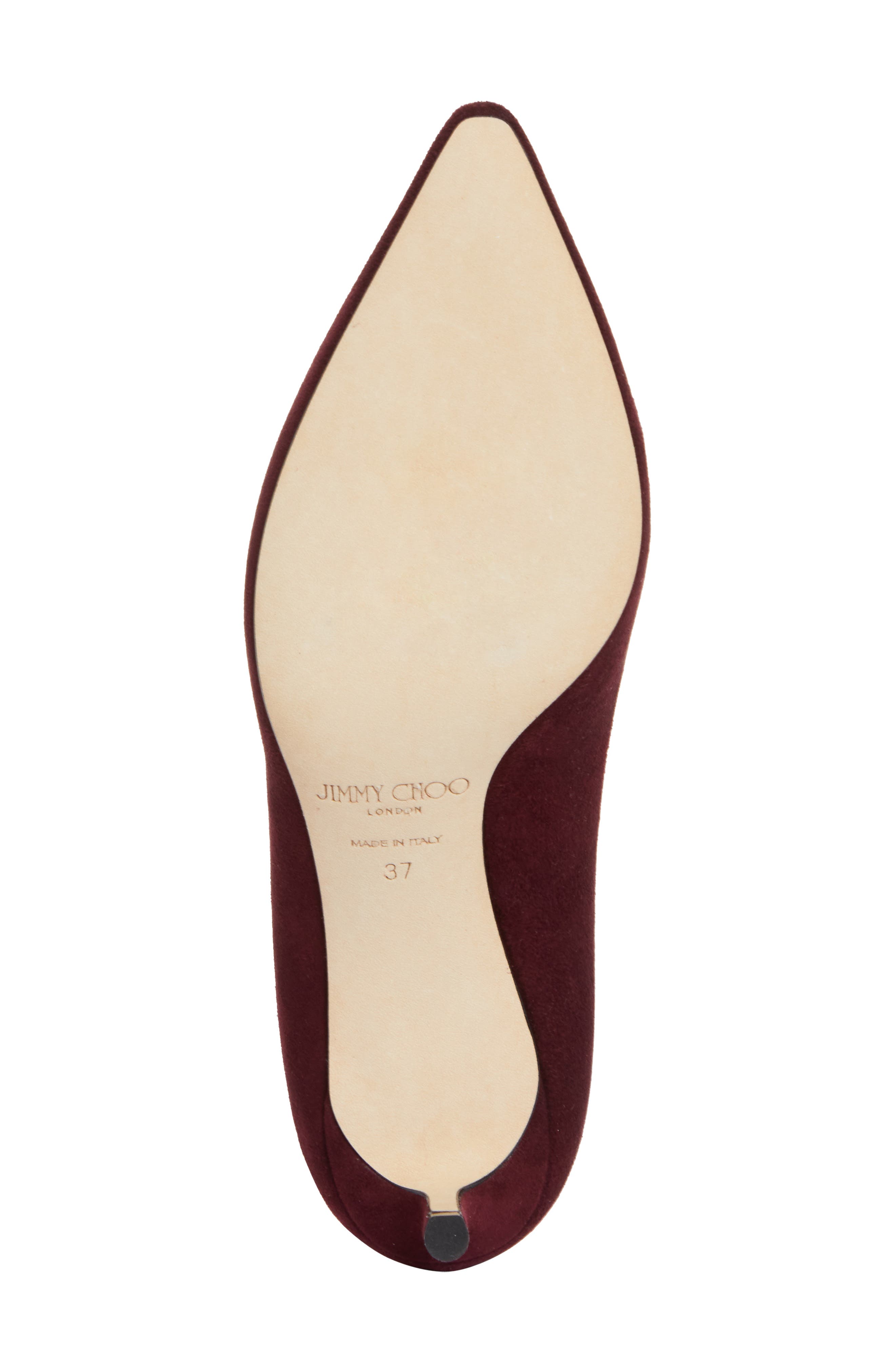 Jimmy Choo Romy Pointed Toe Pump, Alternate, color, Garnet