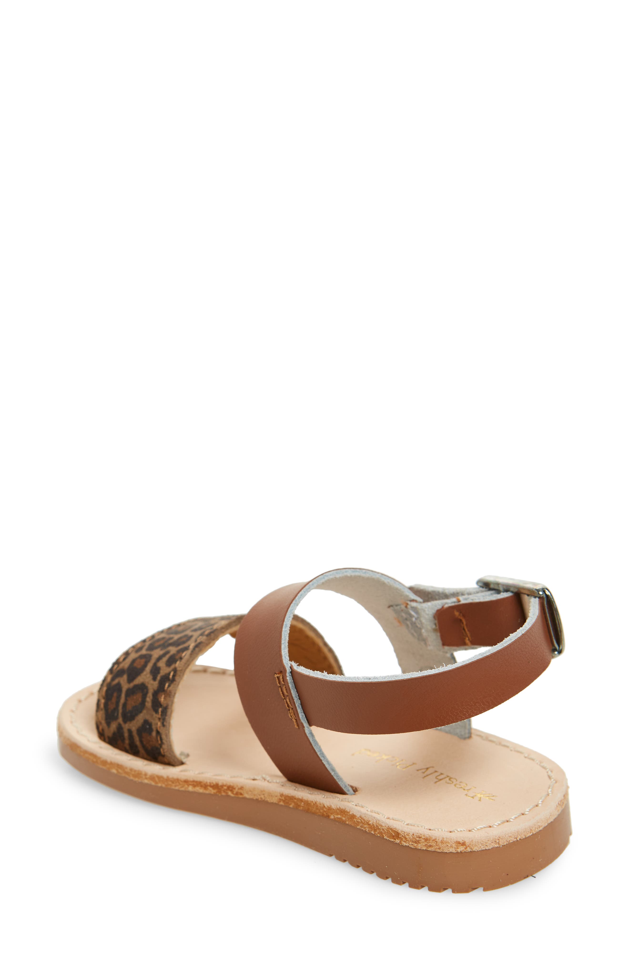 Kids' Sanibel Sandal, Alternate, color, LEOPARD / COGNAC SANIBEL