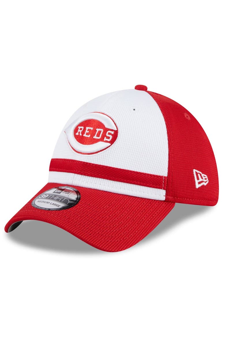 New Era Men's New Era White Cincinnati Reds 2025 Batting Practice 39THIRTY Flex Hat, Main, color, White