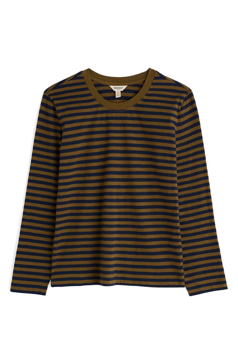 Seasalt Cornwall Perennial Stripe Long Sleeve T-Shirt, Alternate, color,
