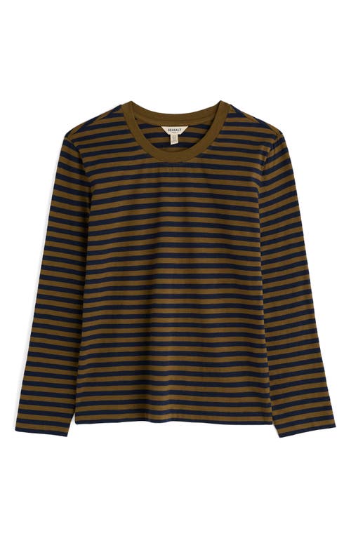 Seasalt Cornwall Perennial Stripe Long Sleeve T-shirt In Black