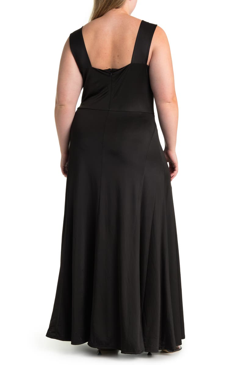 BY DESIGN Geneva Sleeveless Slinky Maxi Dress, Alternate, color, 