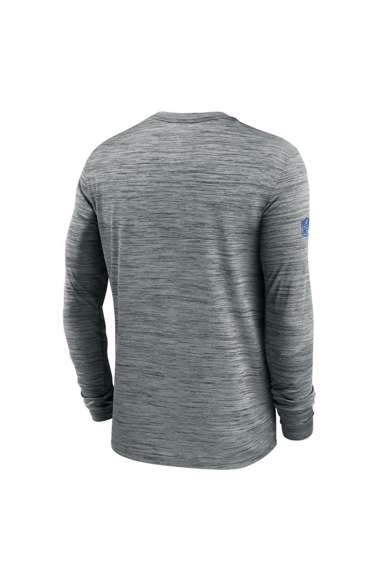 Nike Men's Nike Gray Detroit Lions Sideline Velocity Performance Long Sleeve T-Shirt, Alternate, color, Gray