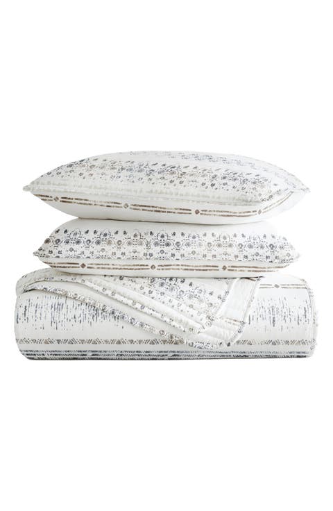 Pattern Reversible Quilt & Sham Set