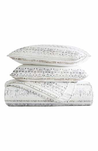 HOMESPUN Pattern Reversible Quilt & Sham Set