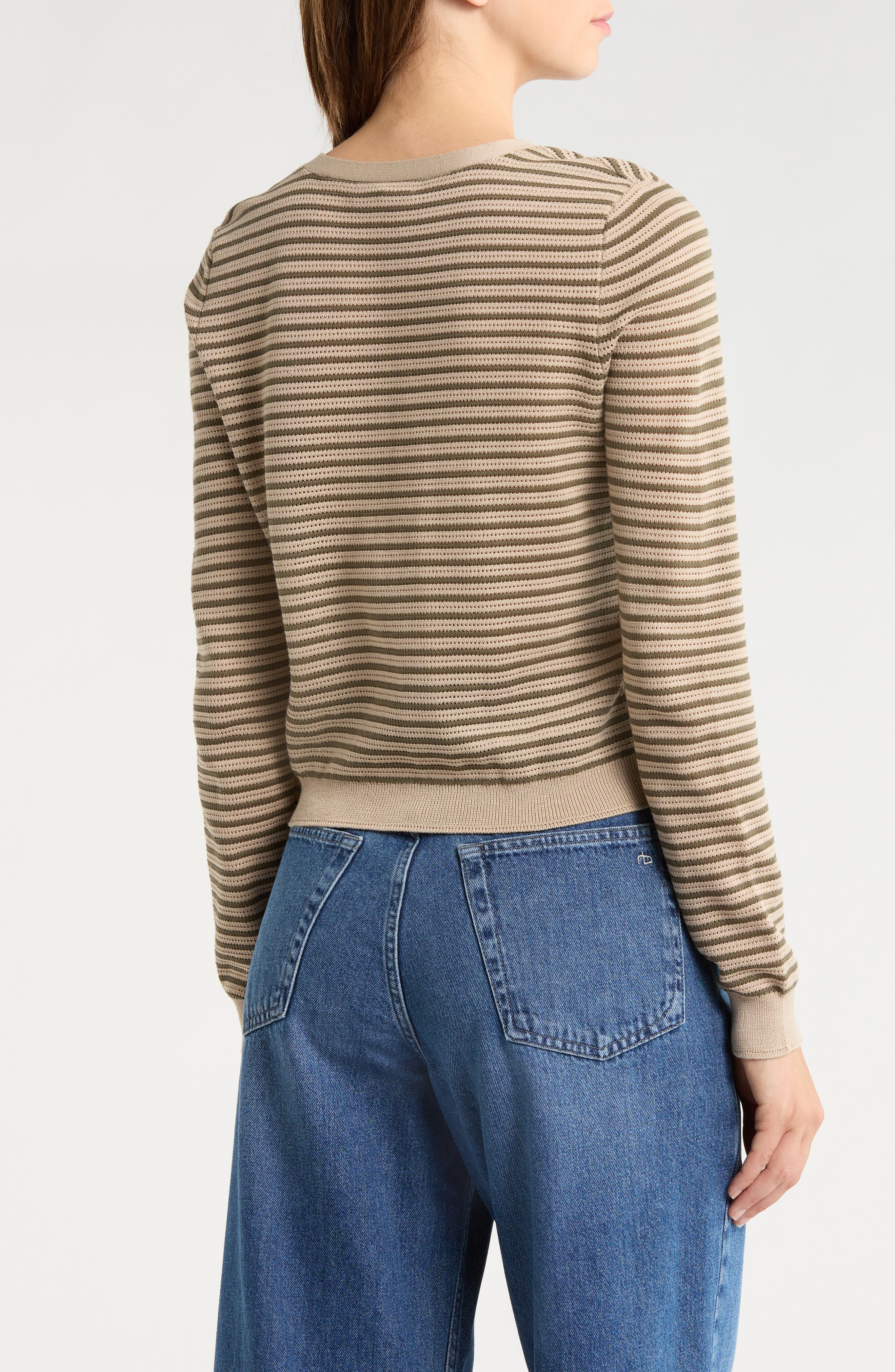 Zane Stripe Cardigan - image 2