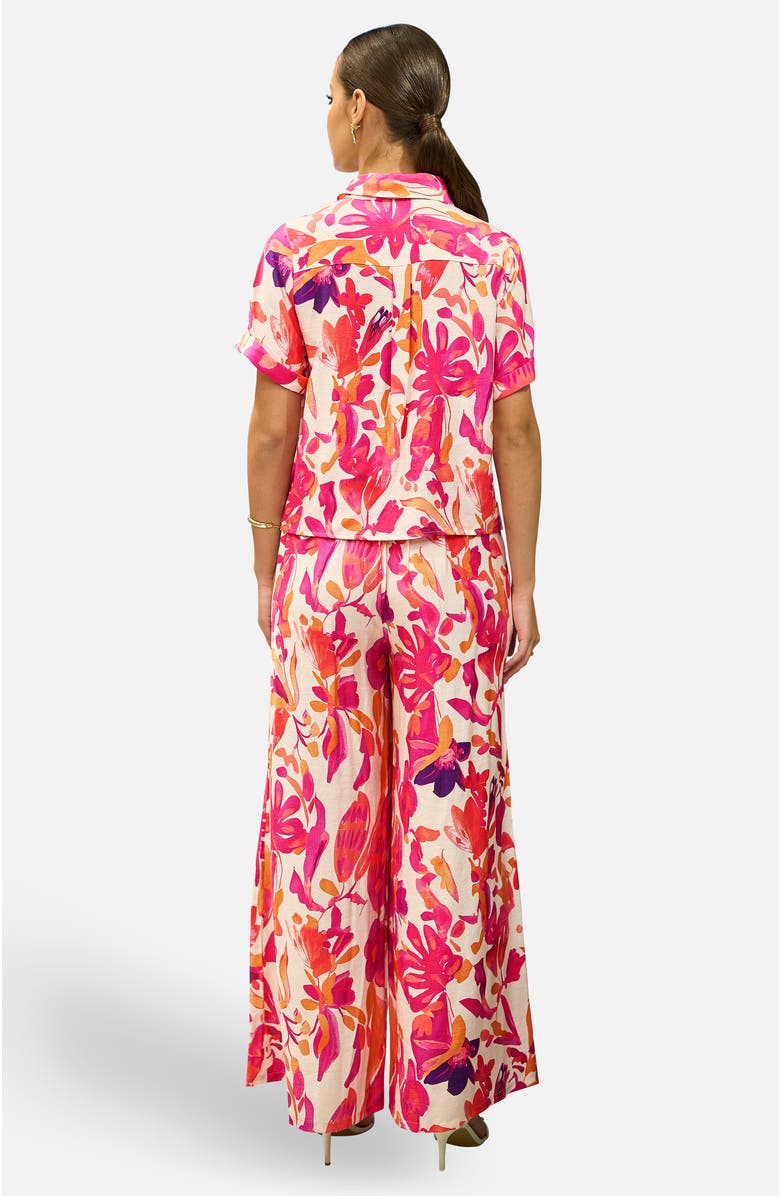 Yumi Abstract Floral Shirt, Alternate, color, Pink
