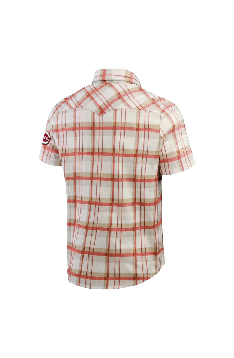 Darius Rucker Collection by Fanatics Men's Darius Rucker Collection by Fanatics Red Cincinnati Reds Plaid Full-Snap Shirt, Alternate, color, Red