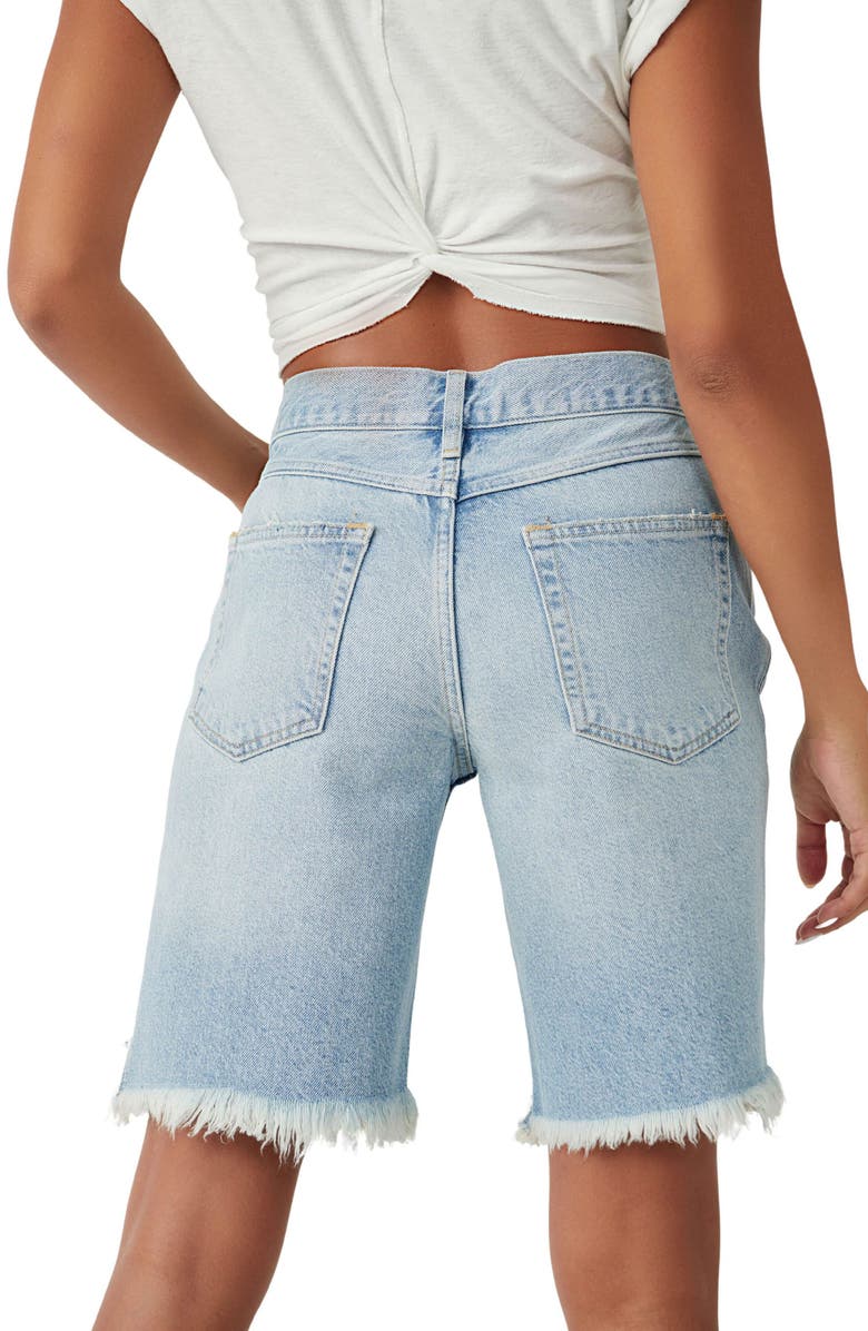 Free People Big Sur Coast Boyfriend Denim Shorts, Alternate, color, 