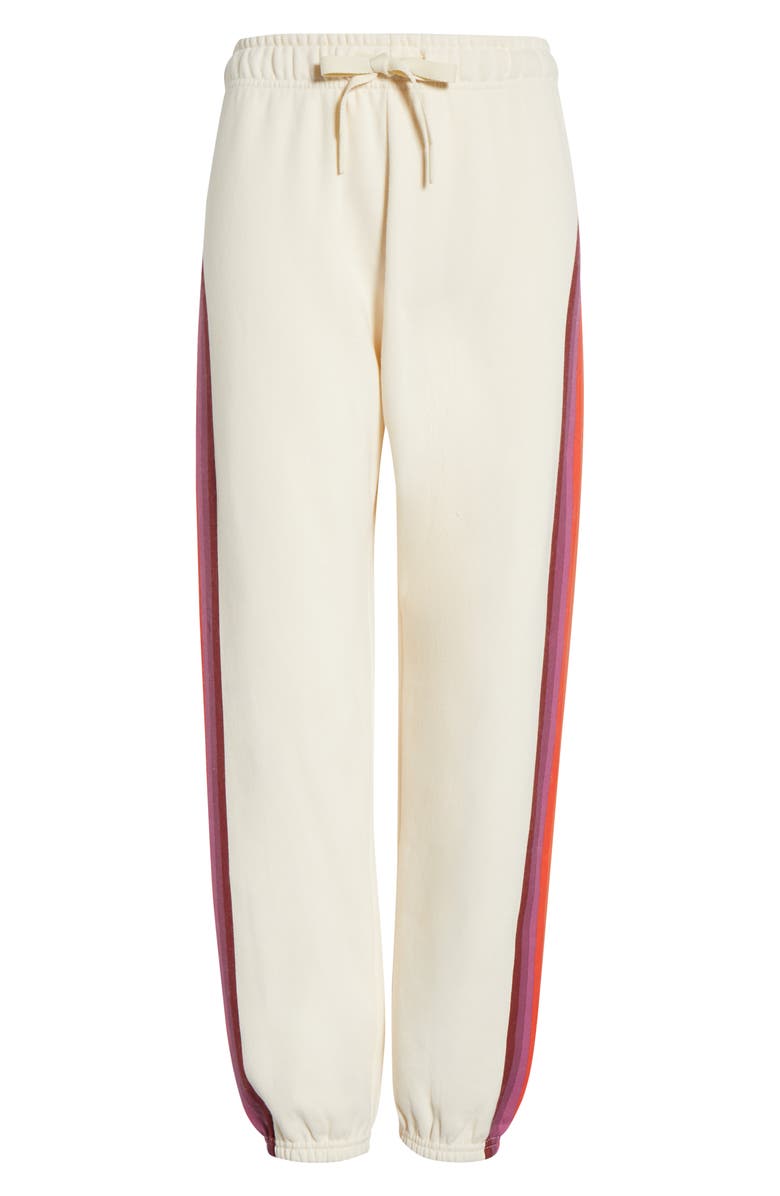 Marine Layer Cloud Nine Cotton Blend Fleece Joggers, Alternate, color, Antique White