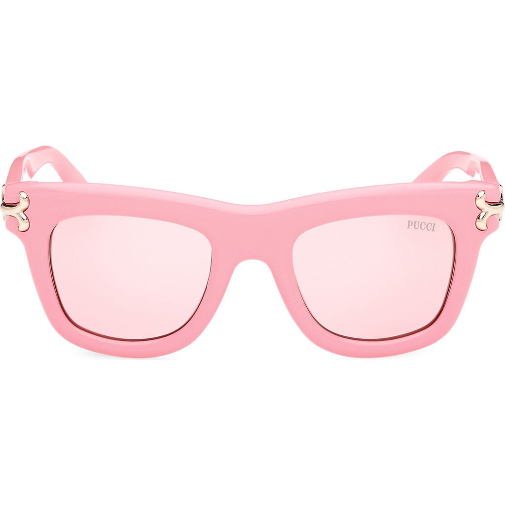 Emilio Pucci 50mm Square Sunglasses54mm Square Sunglasses in Shiny Pink /Bordeaux  product