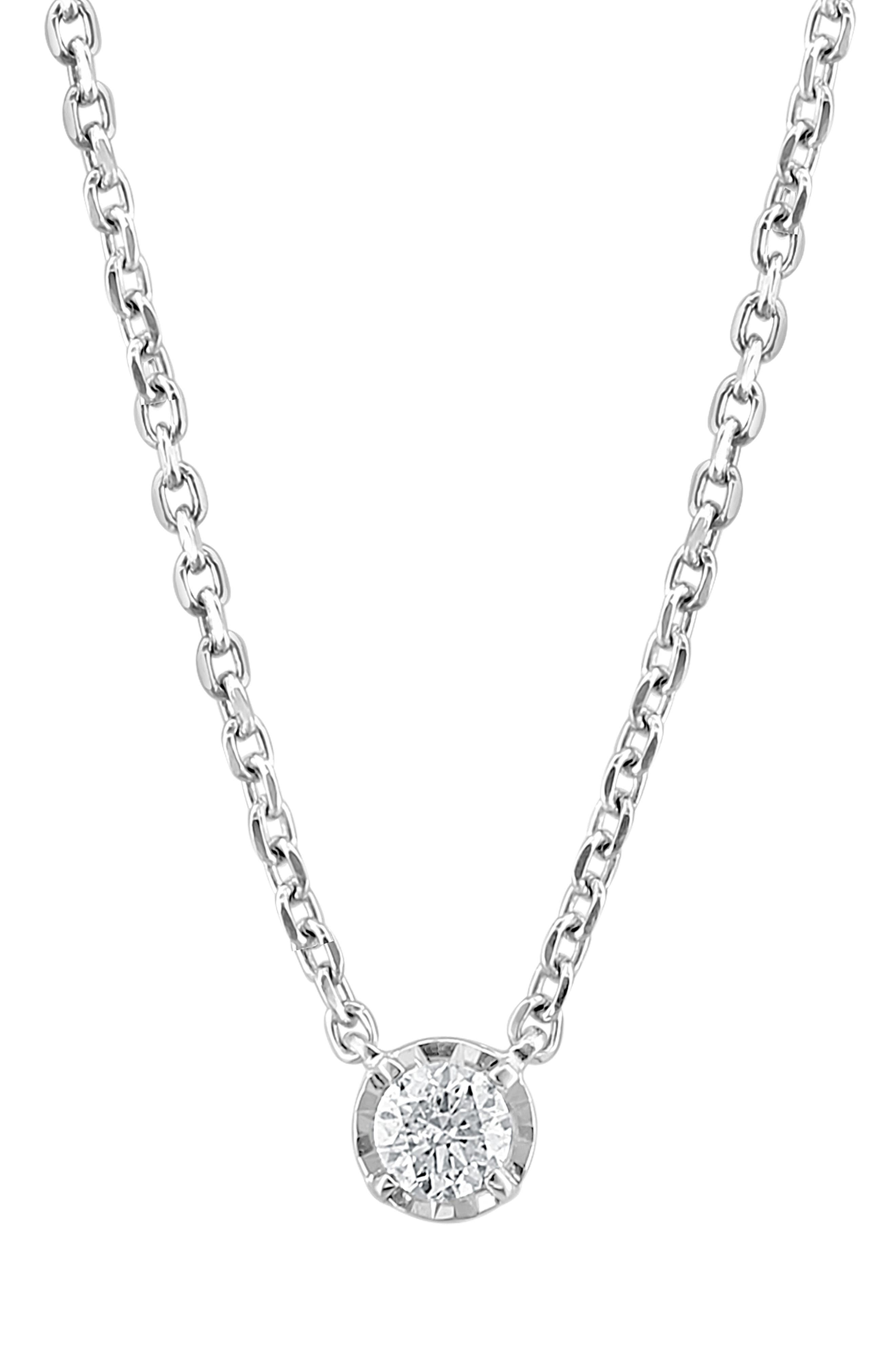 EFFY Sterling Silver Diamond Pendant Necklace