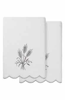 2-Piece Witney Embroidered Turkish Cotton Bath Towel Set