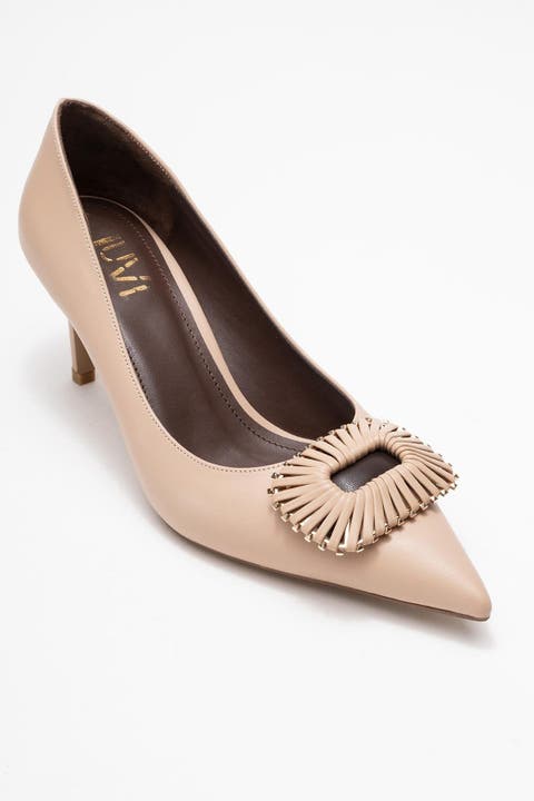 Great Buckle Pointed Toe Pump (Women)