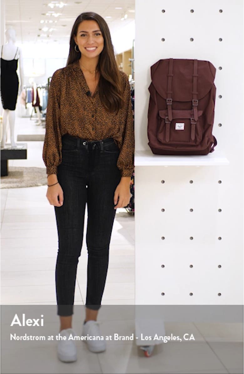 Purple Little America Backpack, sales video thumbnail