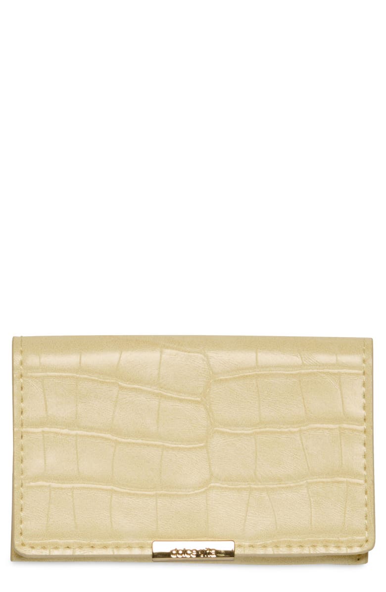 Dolce Vita Mini Me Faux Leather Wallet, Main, color, Butter Yellow