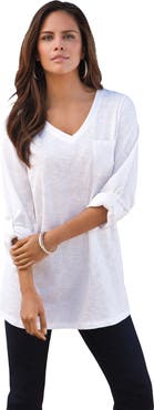 Roaman's Boyfriend Textured Tunic