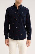 Brooks Brothers Regular Fit Bird Print Button-Up Shirt
