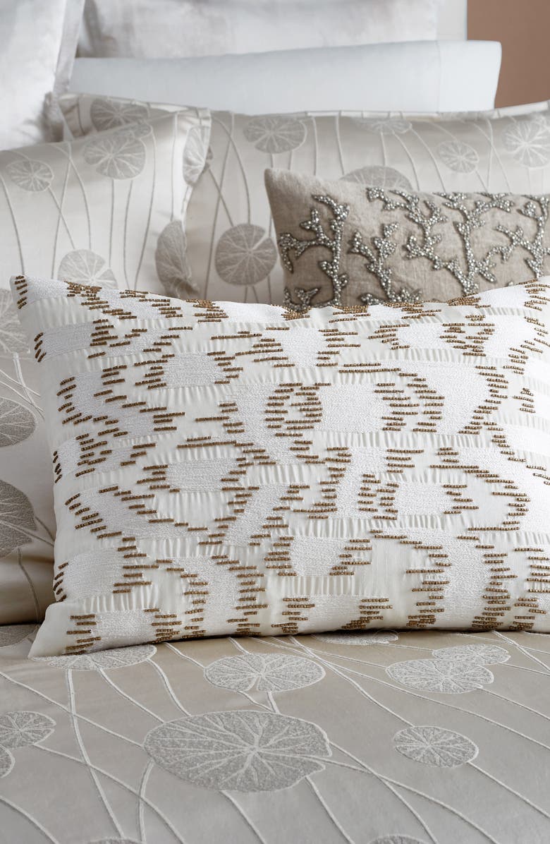 Michael Aram Beaded & Embroidered Accent Pillow, Alternate, color, 