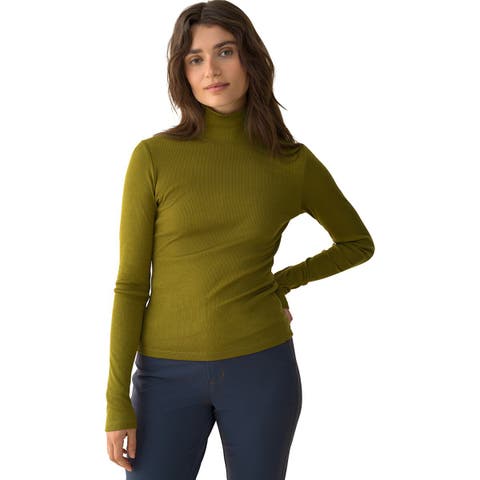 Ribbed Merino Turtleneck 02 - Women's