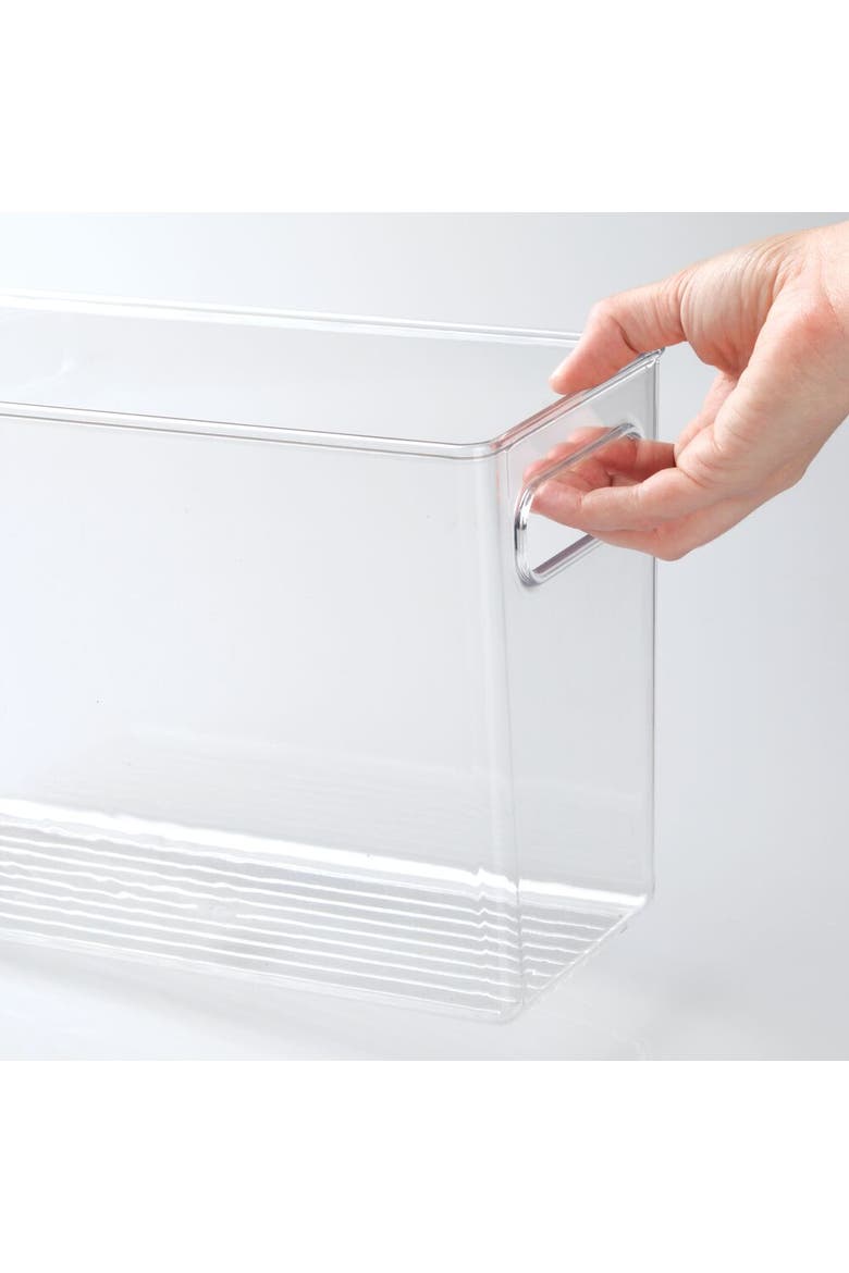Storage Bins with Handles - Organize Kitchen, Bathroom, or Home Office - Set of 8 - Clear, Alternate, color, Clear