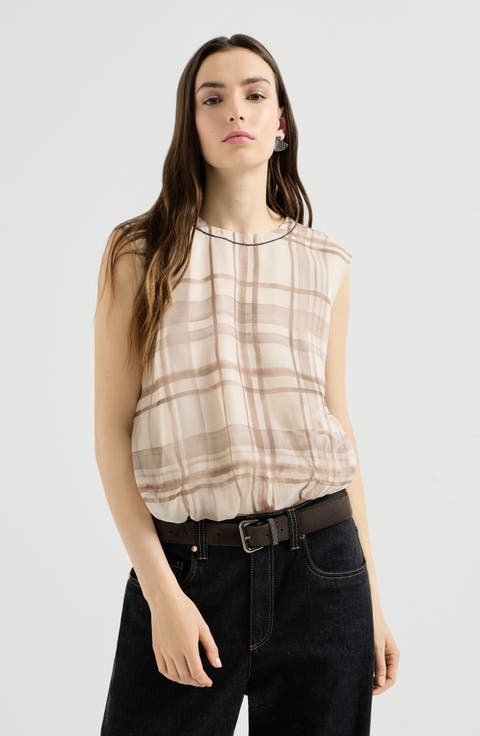 Macrocheck print T-shirt