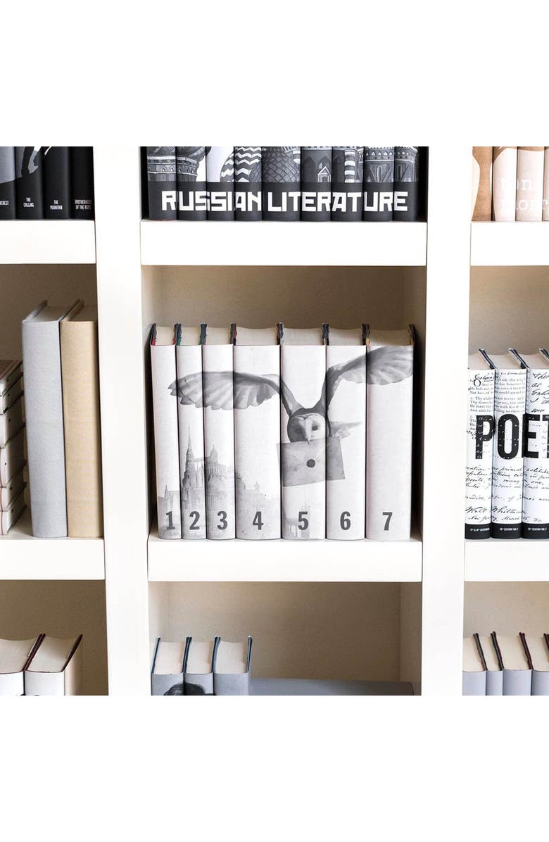 Juniper Books Harry Potter Hogwarts Book Set, Cool Neutral, Alternate, color, Cool Neutral