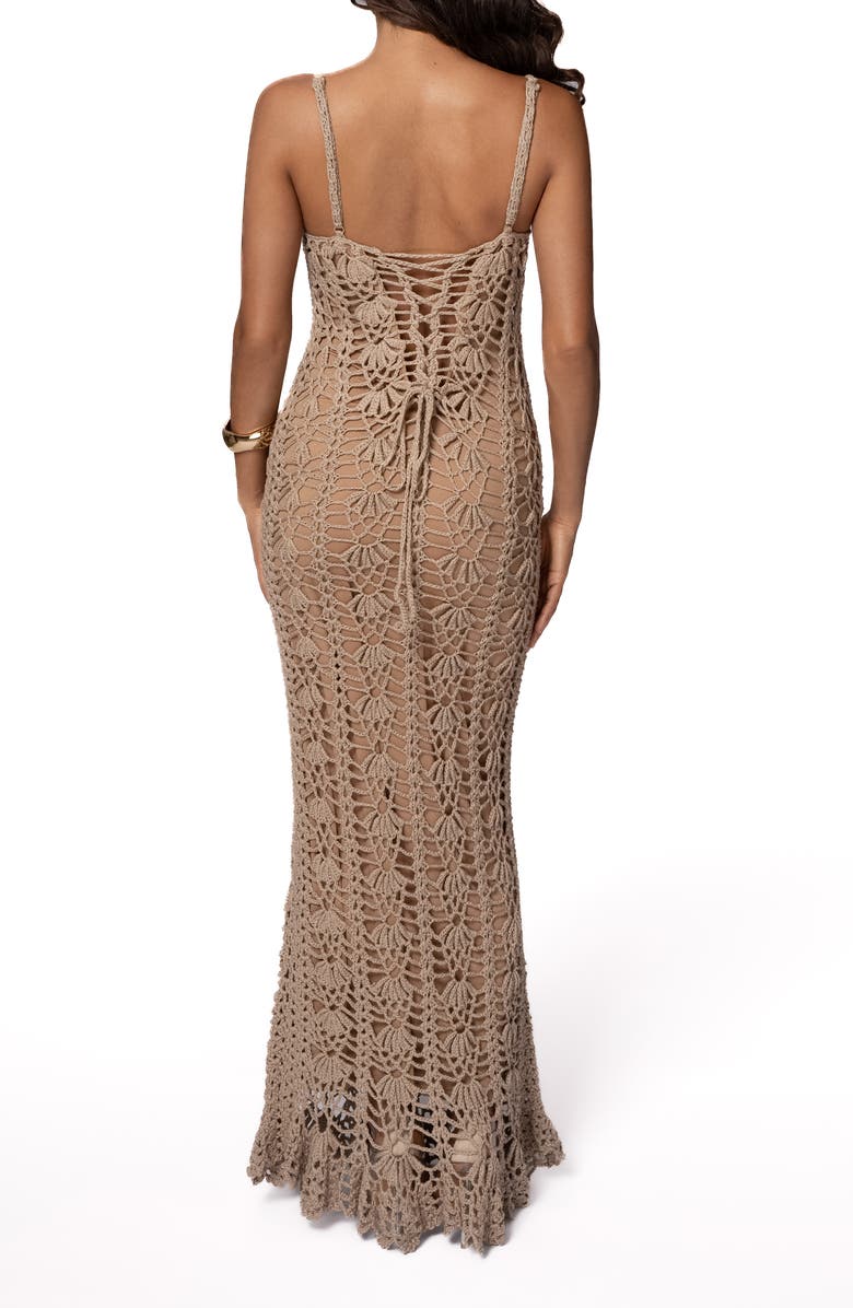 JLUXLABEL Odyssey Crochet Maxi Dress, Alternate, color, 