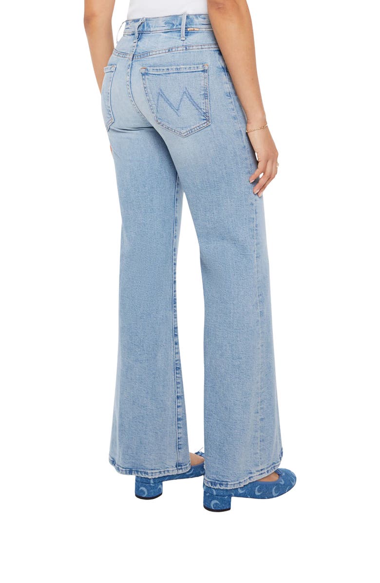 MOTHER Lil Hustler Roller Sneak Wide Leg Jeans, Alternate, color, I Confess
