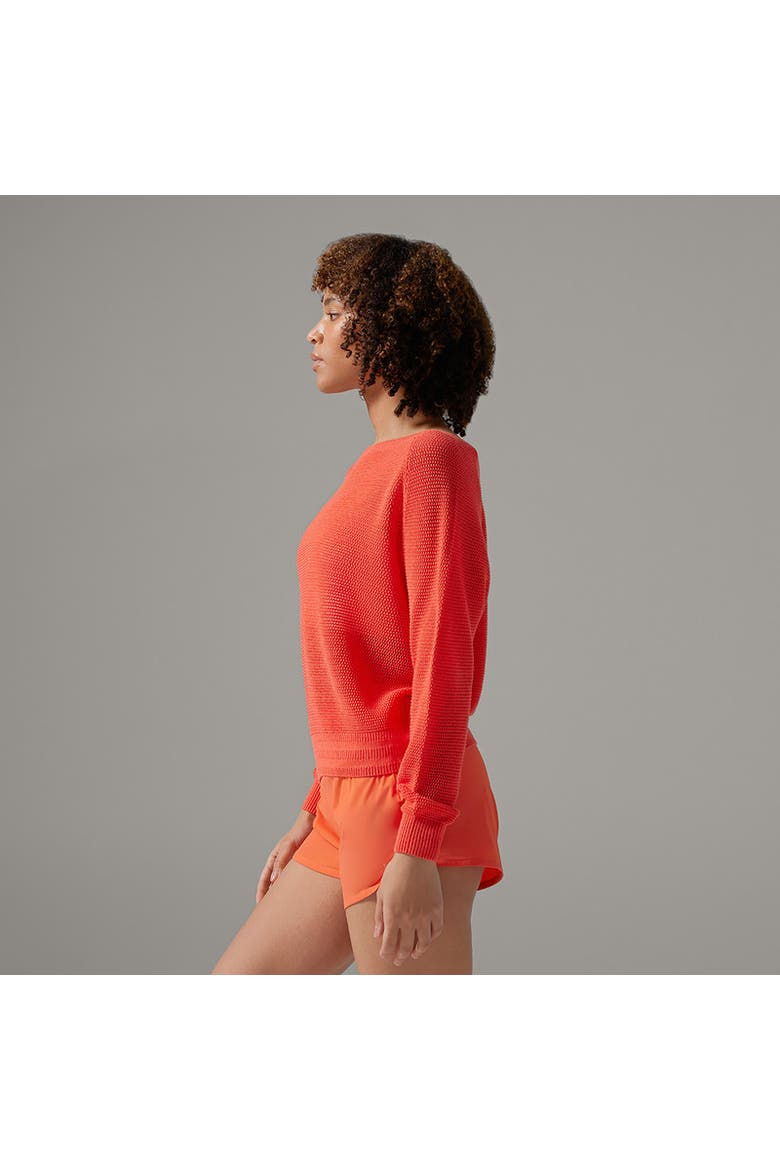 West Coast Sweater, Alternate, color, HOT CORAL