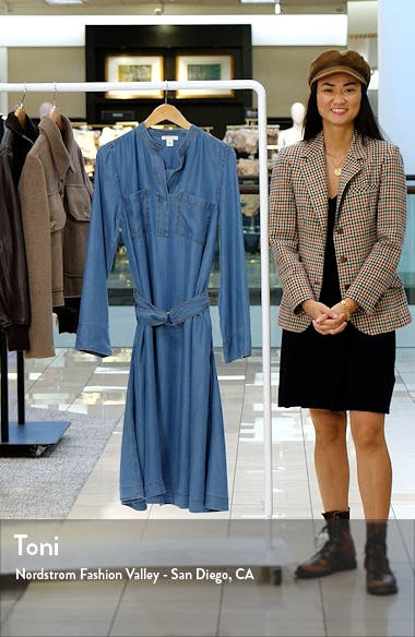 Caslon® Long Sleeve Chambray Dress | Nordstrom
