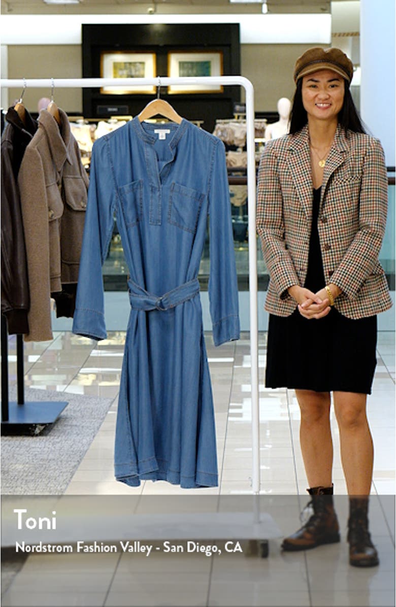 Long Sleeve Chambray Dress, sales video thumbnail