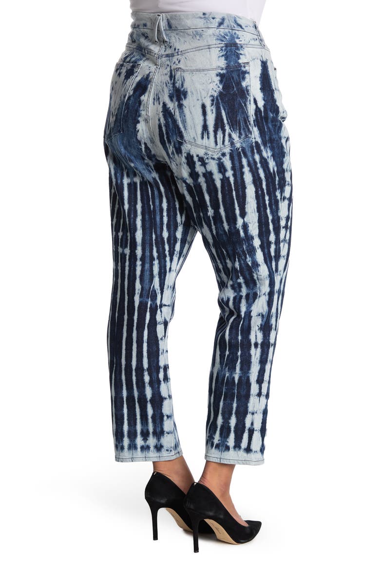 Good Vintage Shibori Jeans, Alternate, color, BLUE468