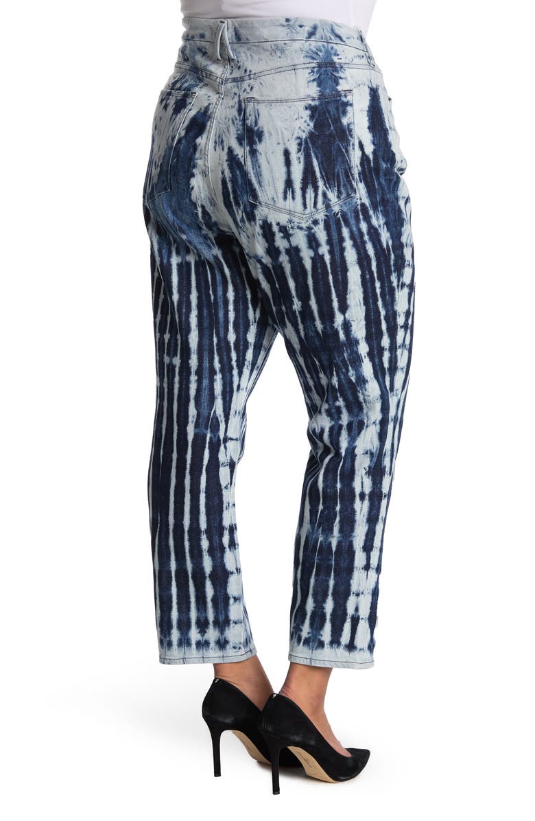 Good American Good Vintage Shibori Jeans, Alternate, color,
