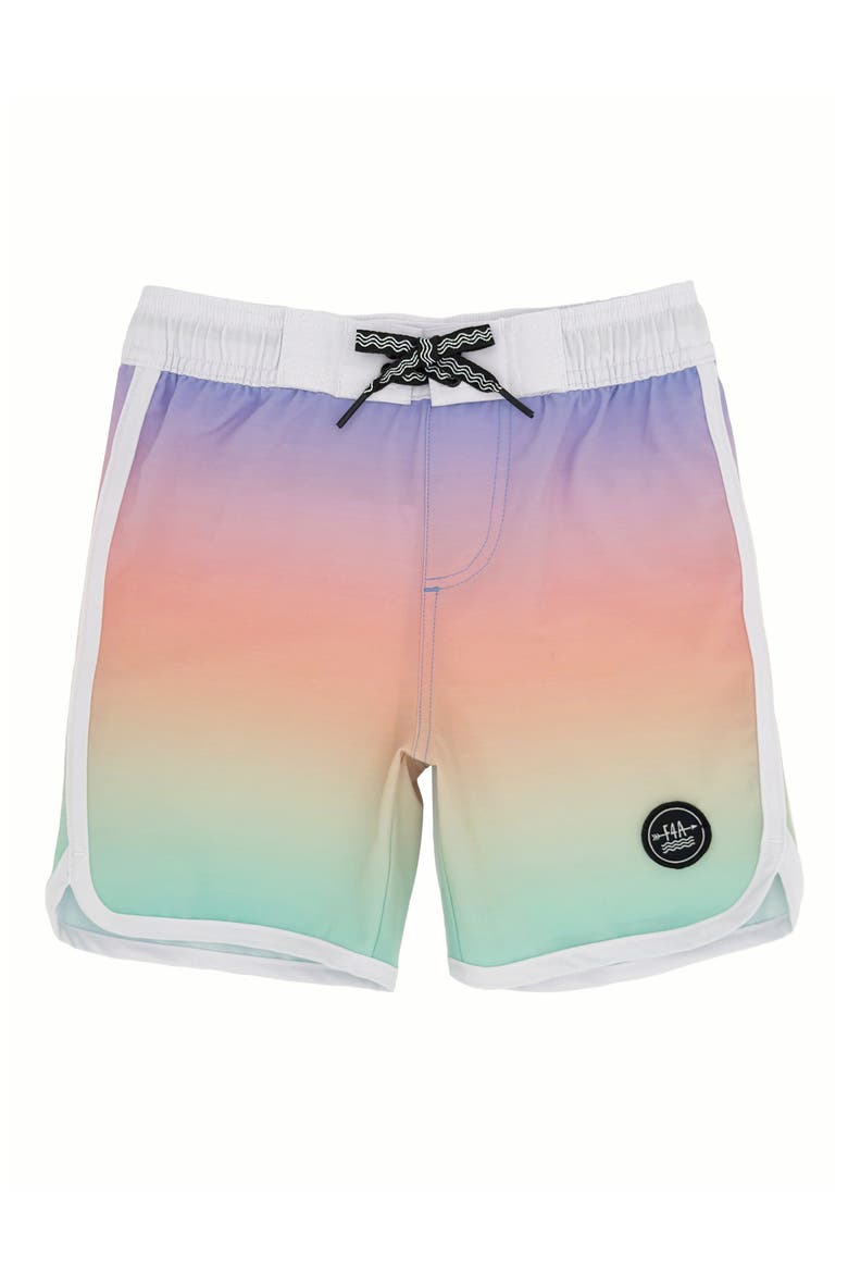 Kids' Scallop Board Shorts, Main, color, MULTI