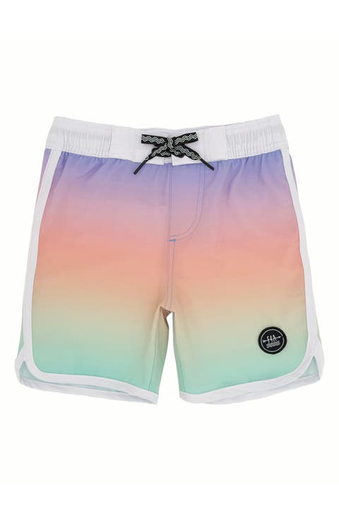 Kids' Scallop UPF 50+ Board Shorts (Big Kid)