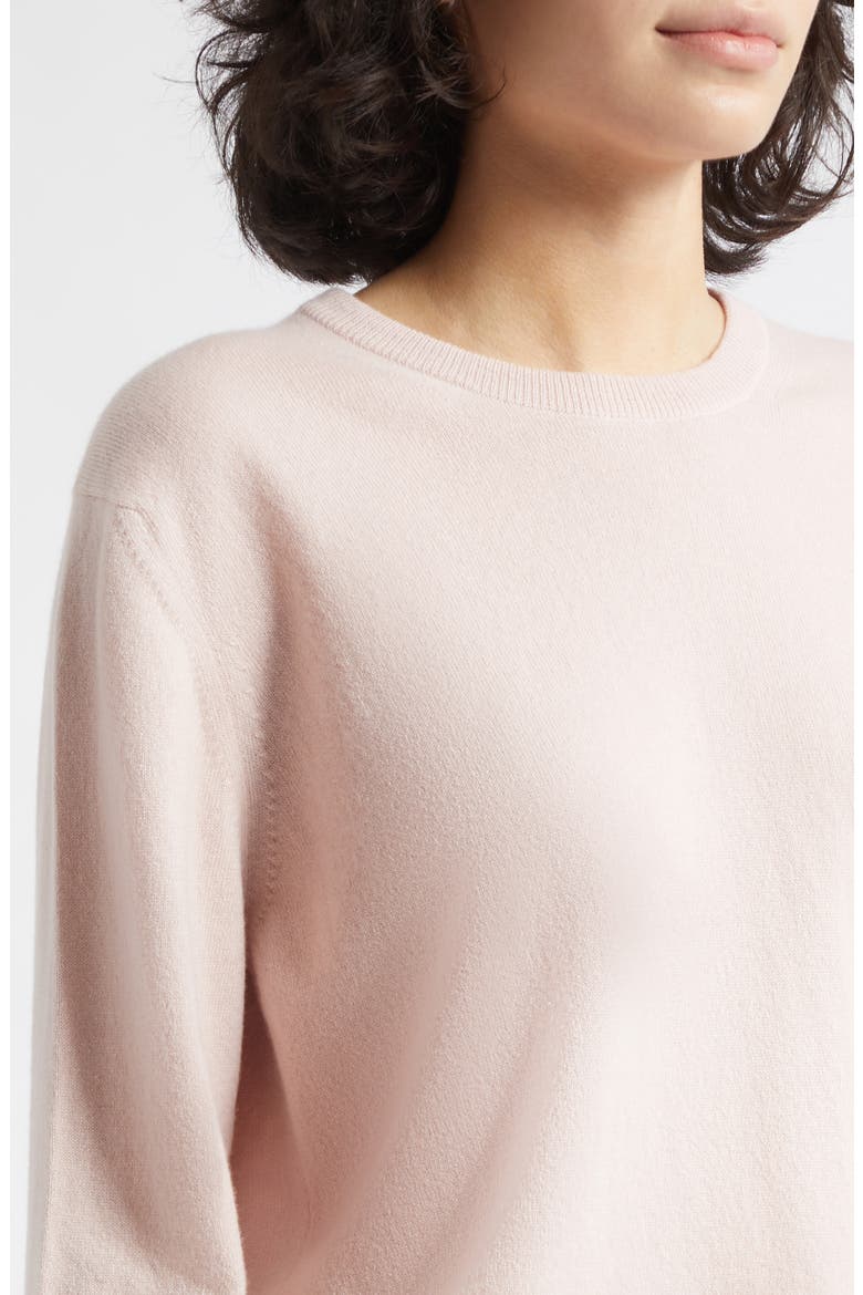 Lunan Cashmere Crewneck Sweater, Alternate, color, HIGHLAND ROSE