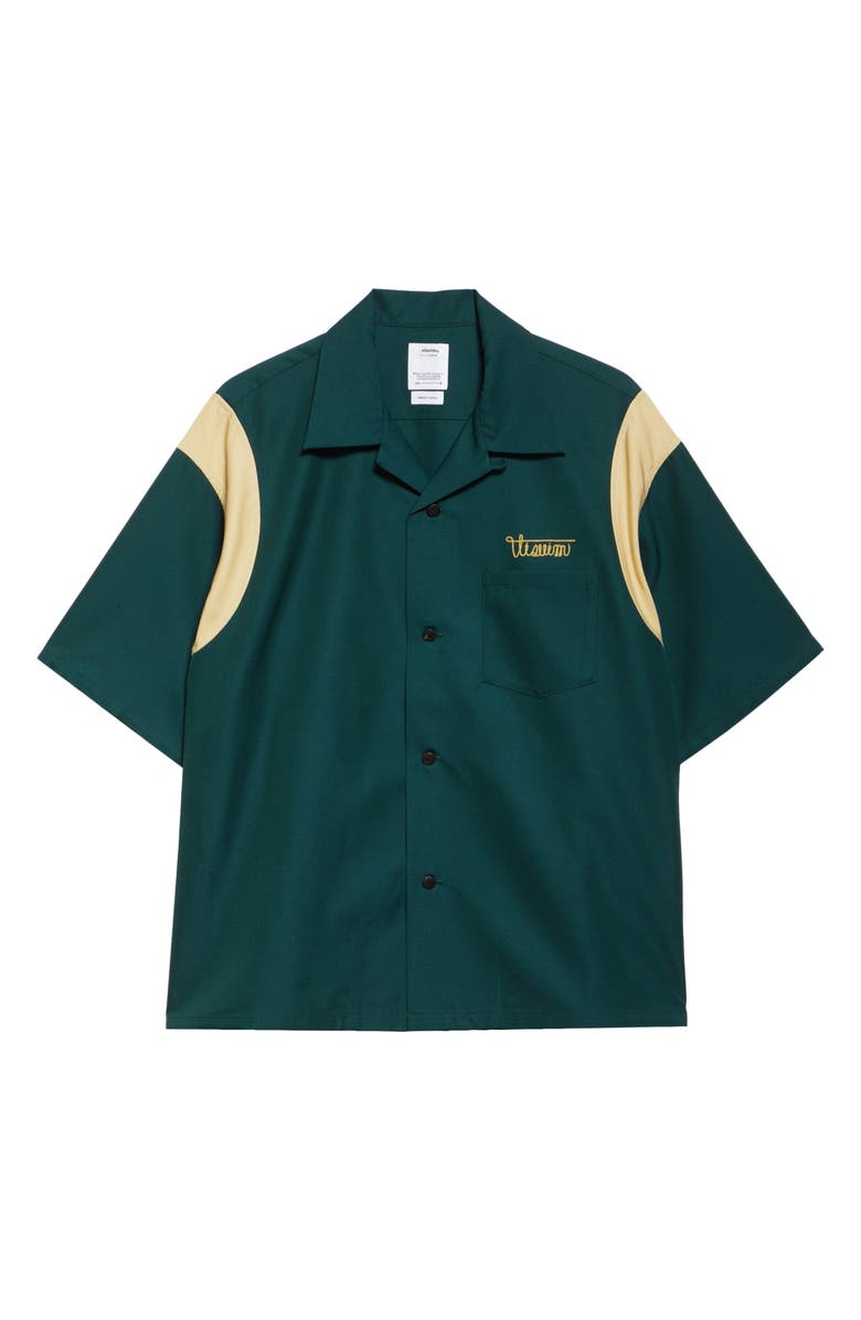 VISVIM Douglas Short Sleeve Shirt, Alternate, color, Green