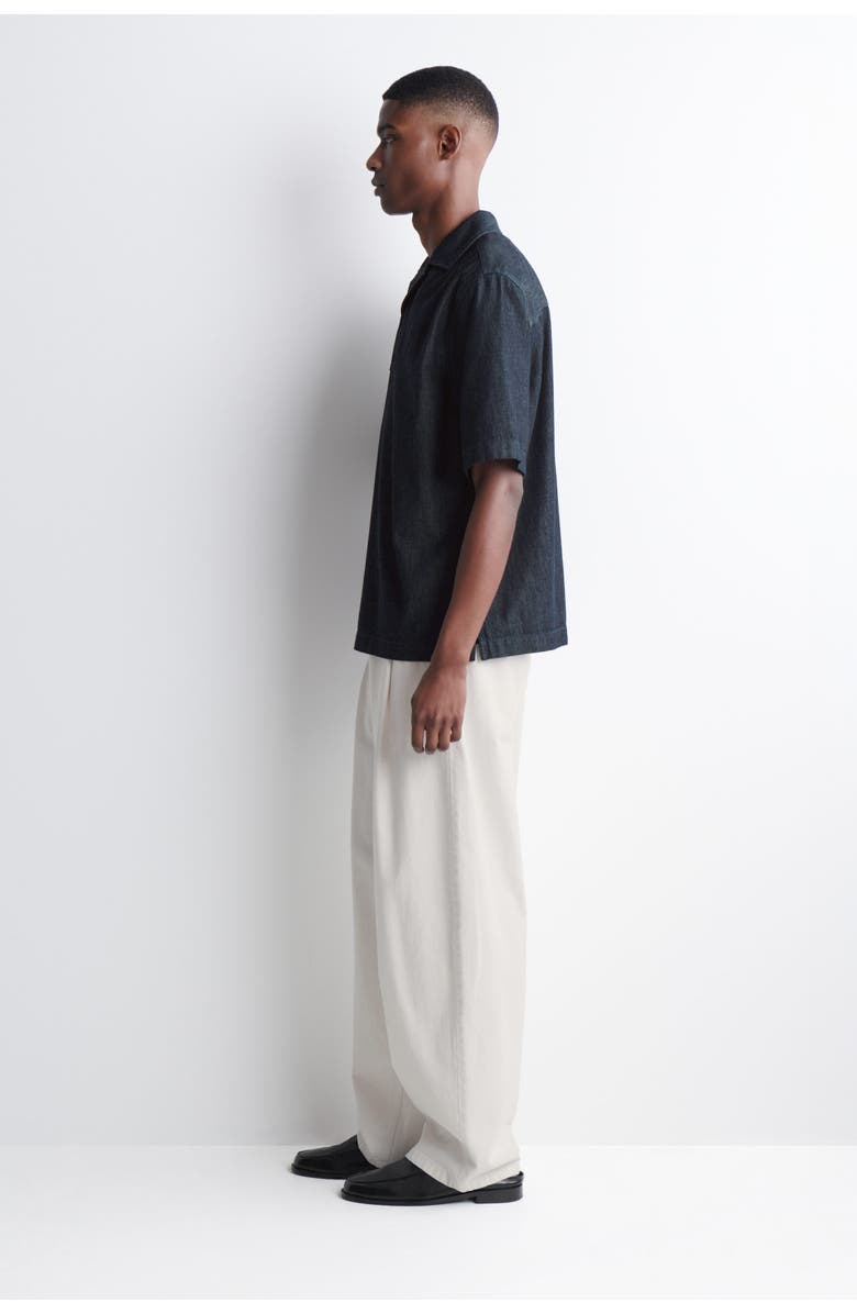 COS Denim Popover Shirt, Alternate, color, Indigo
