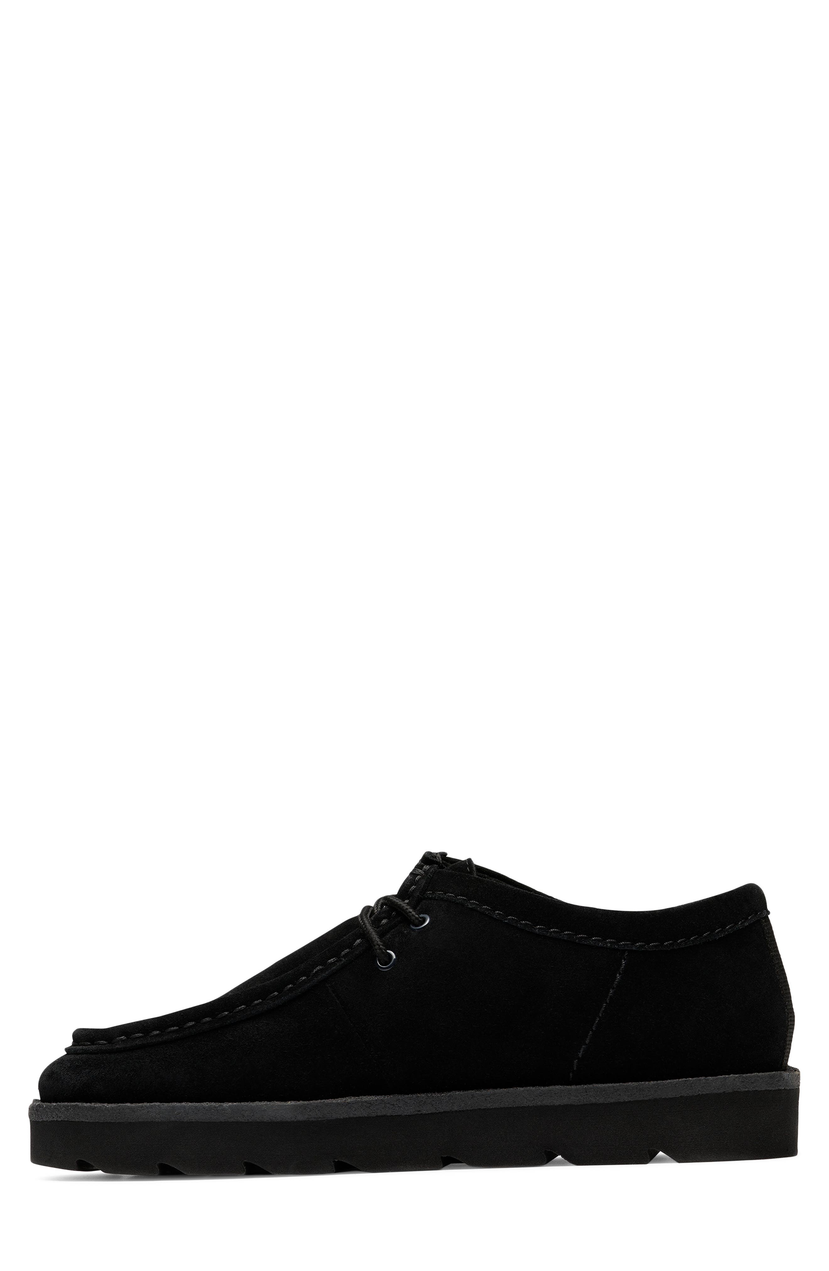 Clarks<sup>®</sup> Originals Meare Lace-Up Wallabee Chukka, Alternate, color, Black Suede